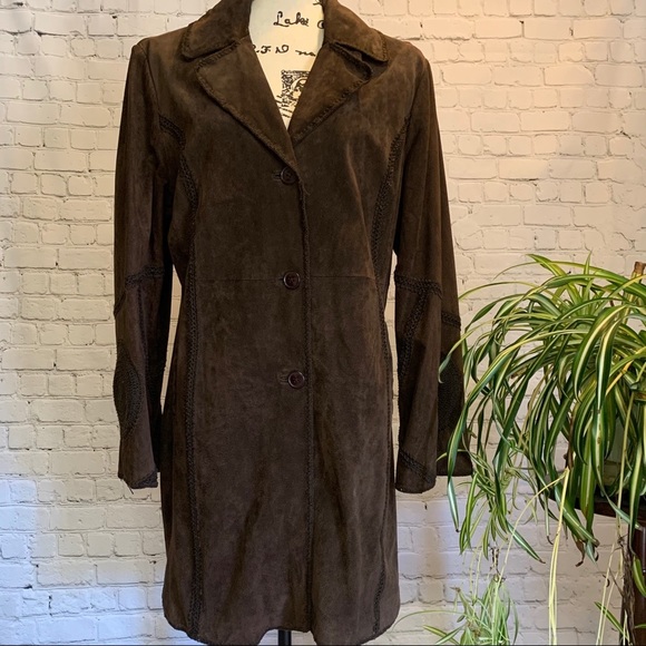 Weatherproof Jackets & Blazers - Weatherproof brown suede jacket